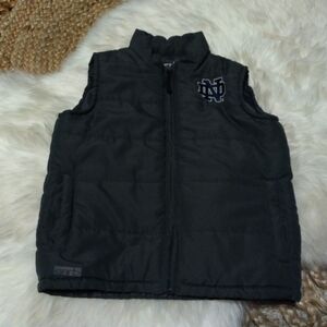 Garb Charcoal Notre Dame Fighting Irish Taylor Full-Zip Puffer Vest Size 3T